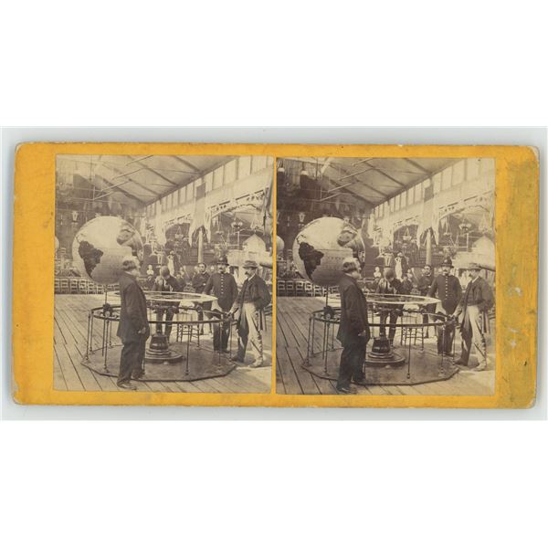 Centennial Exhibition Machinery Hall Stereoview