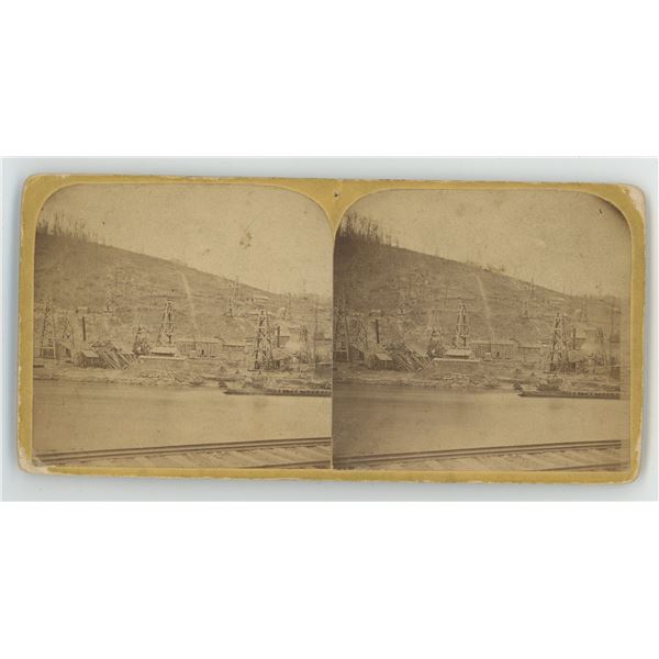 John Mather Pennsylvania Oil Town Stereoview