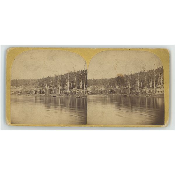 John Mather Pennsylvania Oil Town Stereoview