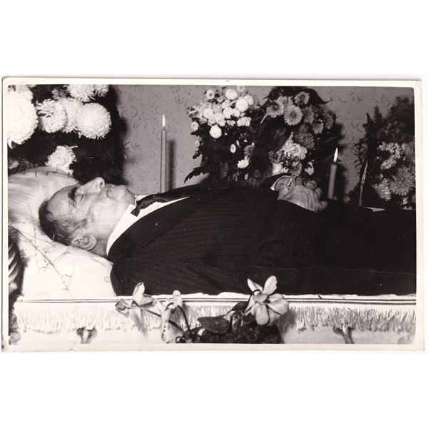 Post Mortem Open Casket Funeral Wake Photo
