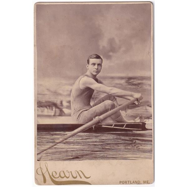 Portland Maine Rower Sculler Cabinet Card Photo