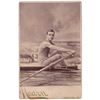 Image 1 : Portland Maine Rower Sculler Cabinet Card Photo