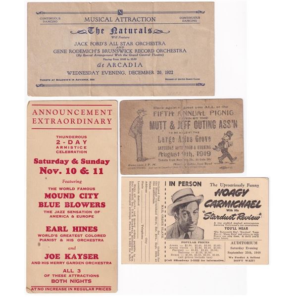 Jazz Music Show Announcement Flyers