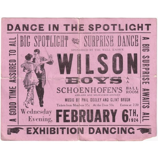 1924 Ballroom Dance in the Spotlight Broadside