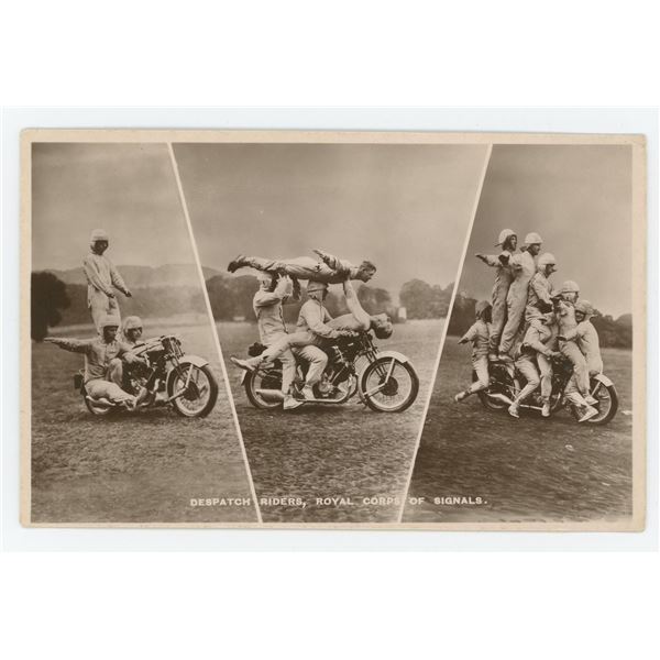 Despatch Riders Royal Corps of Signals RPPC