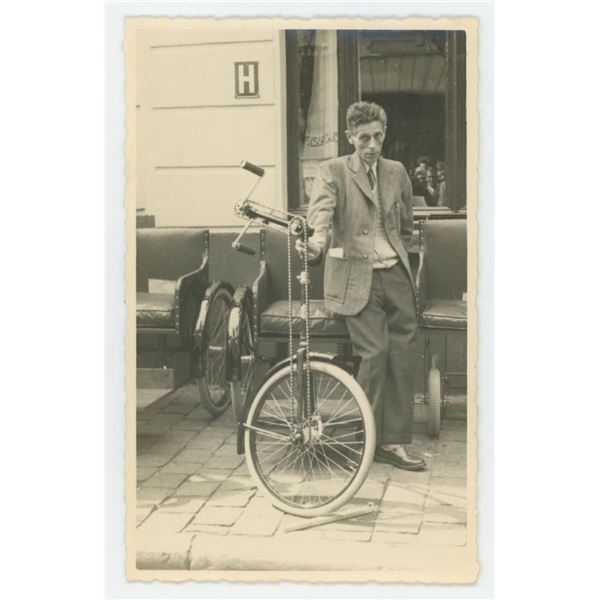 Man with Italian Velocino Bicycle Photo