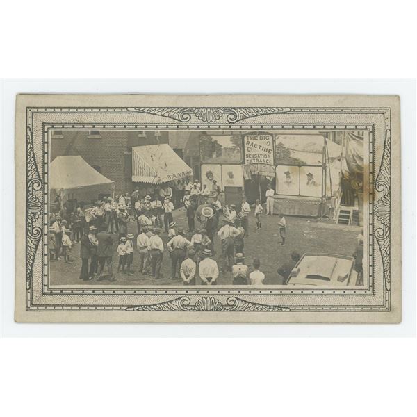 Ragtime Minstrel Show Circus RPPC Postcard
