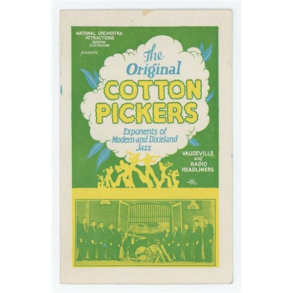 The Original Cotton Pickers Jazz Band Postcard