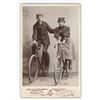 Image 1 : Chicago Bicycle Racing Couple Cabinet Photo