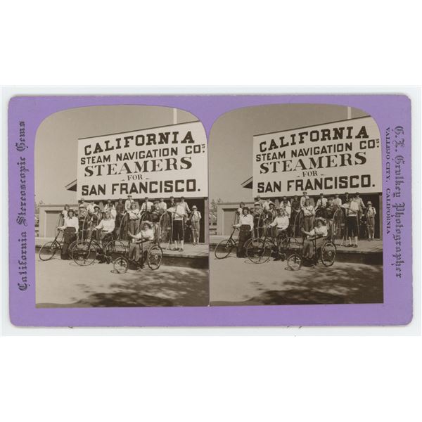 Grulkey California Wheelman Tour Stereoview