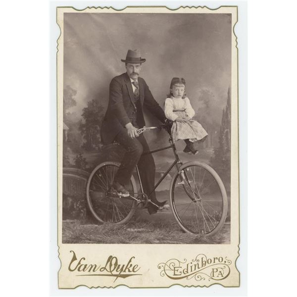 Pennsylvania Man Daughter Bicycle Cabinet Photo