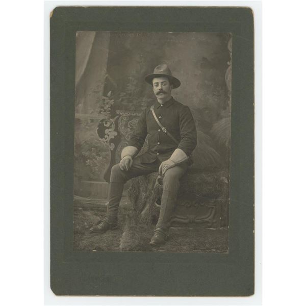 Indian Wars Cavalry Soldier Cabinet Photo