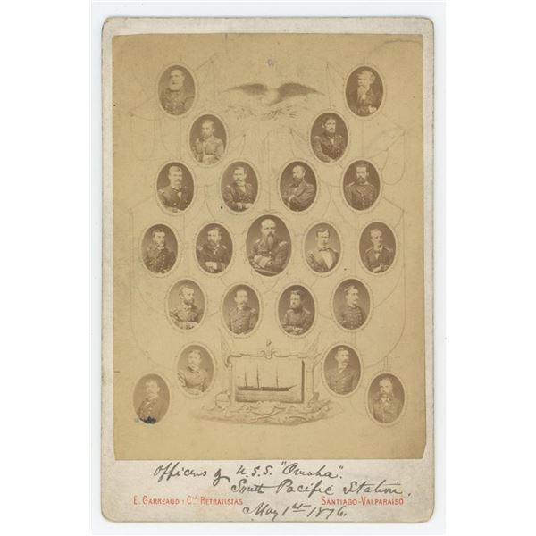 Naval Brigade USS Omaha Portrait Cabinet Photo