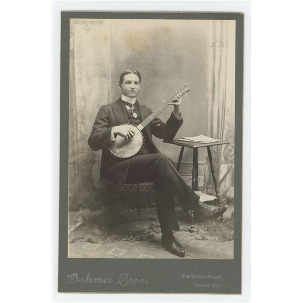 Kansas Occupational Banjo Player Cabinet Photo