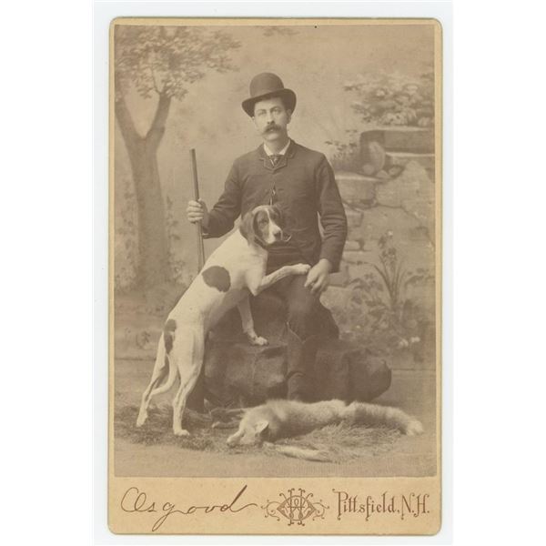 New Hampshire Fox Hunter with Dog Cabinet Photo