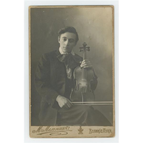 Jascha Heifetz Soviet Violinist as a Child Photo