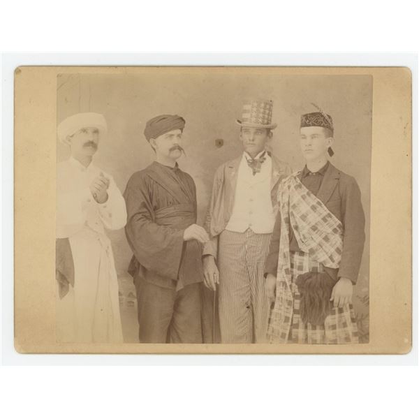 Patriotic Men of Many Nations Cabinet Photo