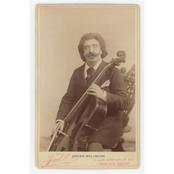 Joseph Hollman Cellist Cabinet Photo