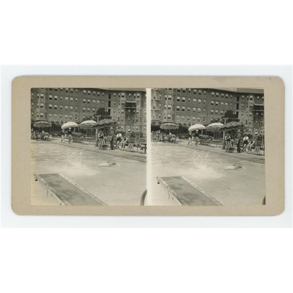 Ambassador Hotel California Pool Stereoview