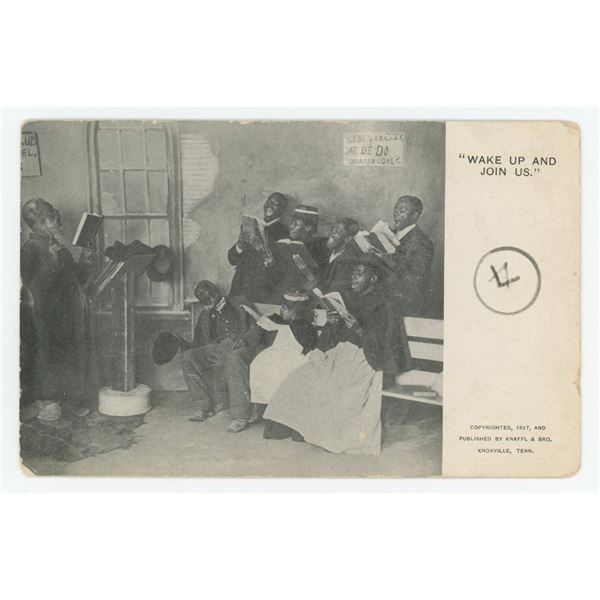 Blackville Gallery Black Choir Postcard