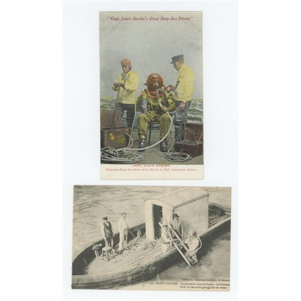 Hard Hat Deep Sea Diver Postcards