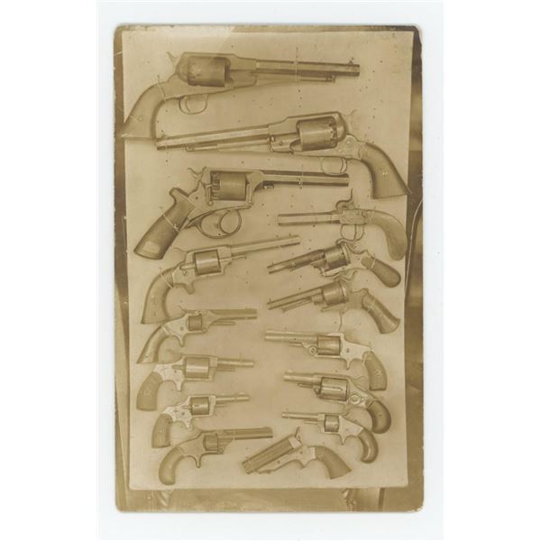 Gunfighter Pistol Collection RPPC Postcard