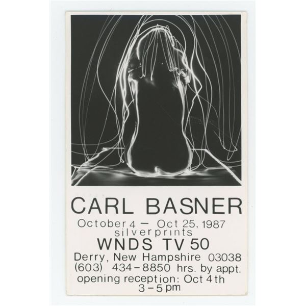 Carl Basner 1987 Exhibition RPPC Postcard