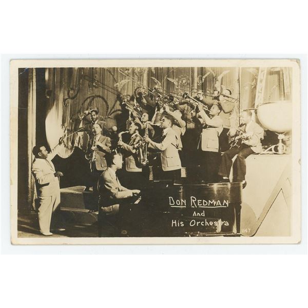 Don Redman and His Orchestra RPPC Postcard