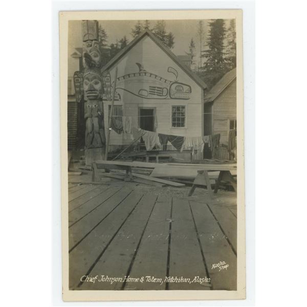 Chief Johnson Ketchikan Alaska RPPC Postcard
