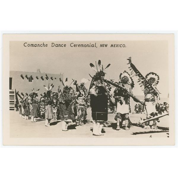 Comanche Dance Ceremonial RPPC Postcard