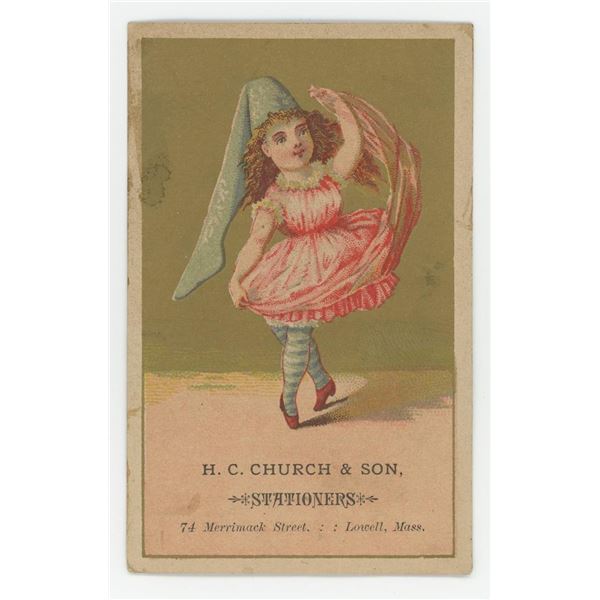 H.C. Church Stationers Trade Card