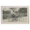 Image 1 : Harley Davidson Motorcycle RPPC Postcard