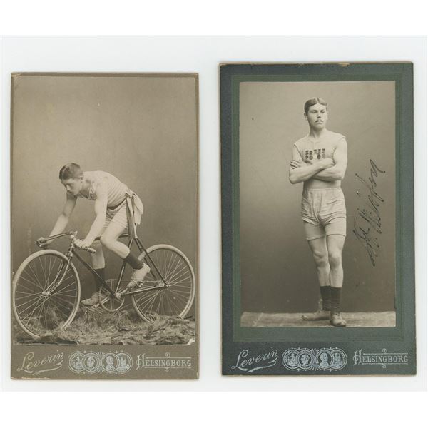 Swedish Bicycle Racer CDV Photos