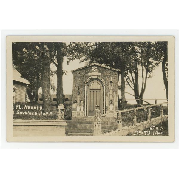 P.L. Wegner Summer Home Wisconsin RPPC Postcard