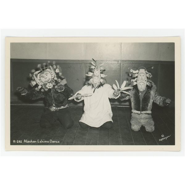 Alaskan Eskimo Dance RPPC Postcard