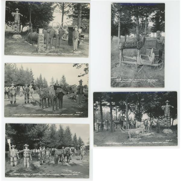 Fred Smith Concrete Museum RPPC Postcards