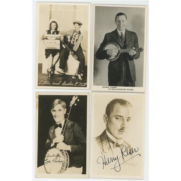 Bluegrass and Jazz Artists RPPC Postcards