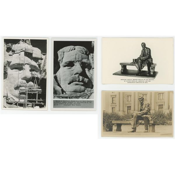 Gutzon Borglum National Monument RPPC Postcards