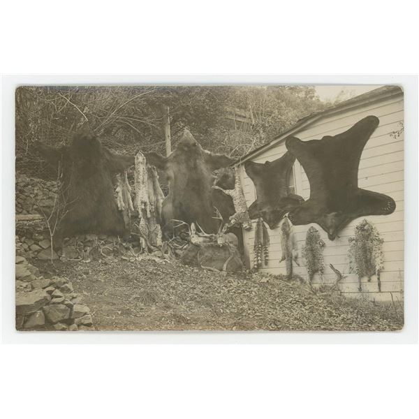 Professional Hunter Trapper RPPC Postcard