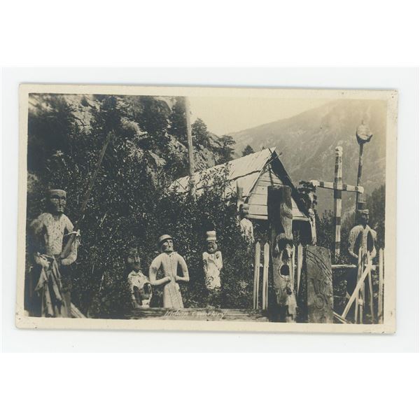 Northwest Coast Indian Grave Totem Postcard