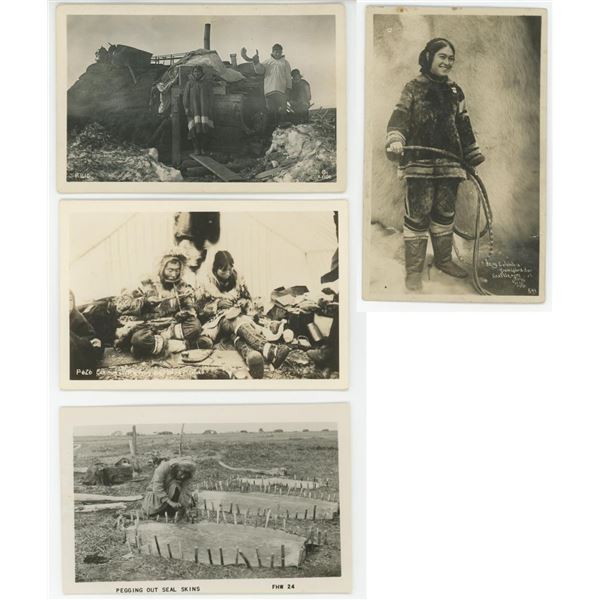 Alaskan Inuit Eskimo RPPC Postcards
