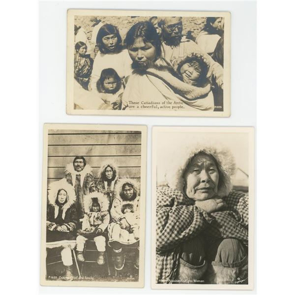 Alaskan Inuit Eskimo RPPC Postcards