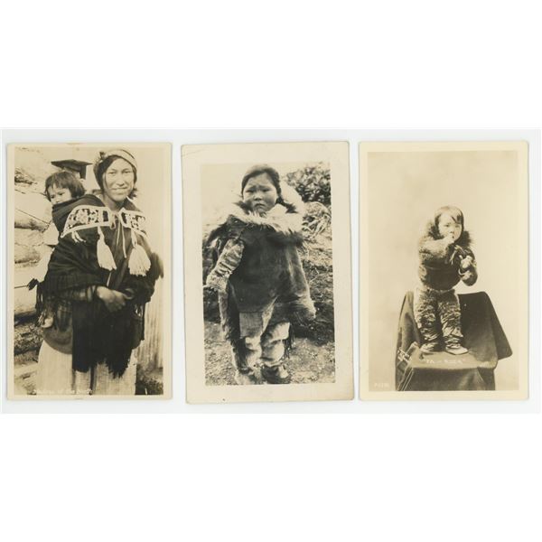 Alaskan Inuit Eskimo RPPC Postcards