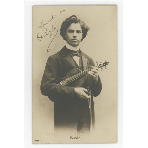 Rafael Kubelik Composer Violinist Signed Postcard