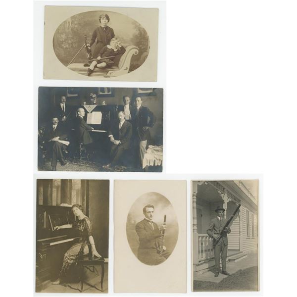 Occupational Musician RPPC Postcards