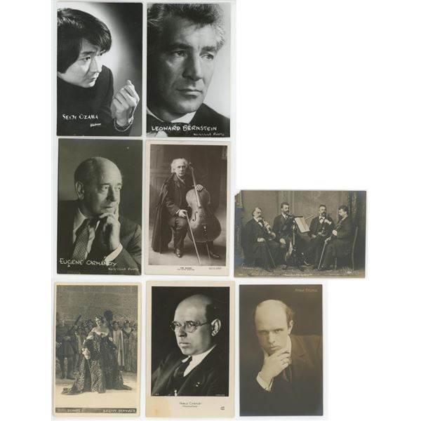 Composers Musicians RPPC Postcards