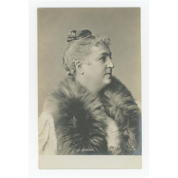 Lilli Lehmann RPPC Postcard