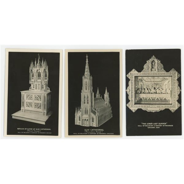 Century of Progress Miniature Models Postcards