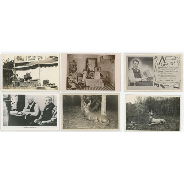 American Folk Art RPPC Postcards