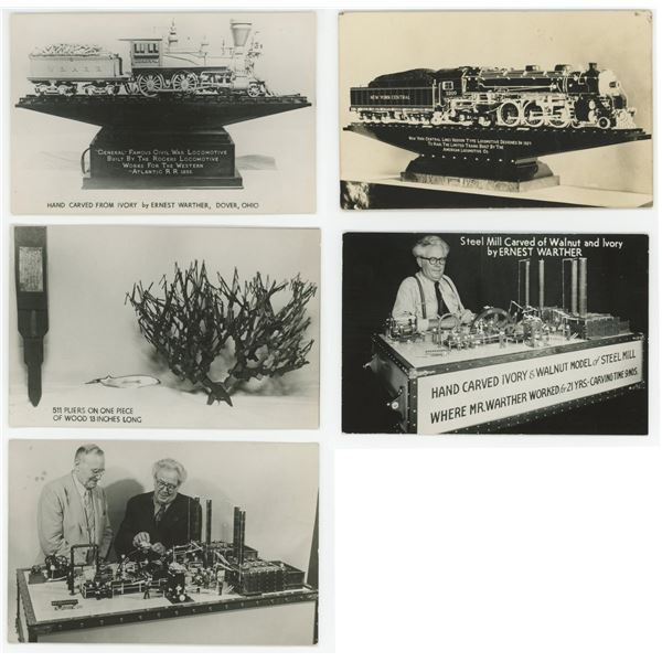 Ernest Warther Folk Art Models Postcards
